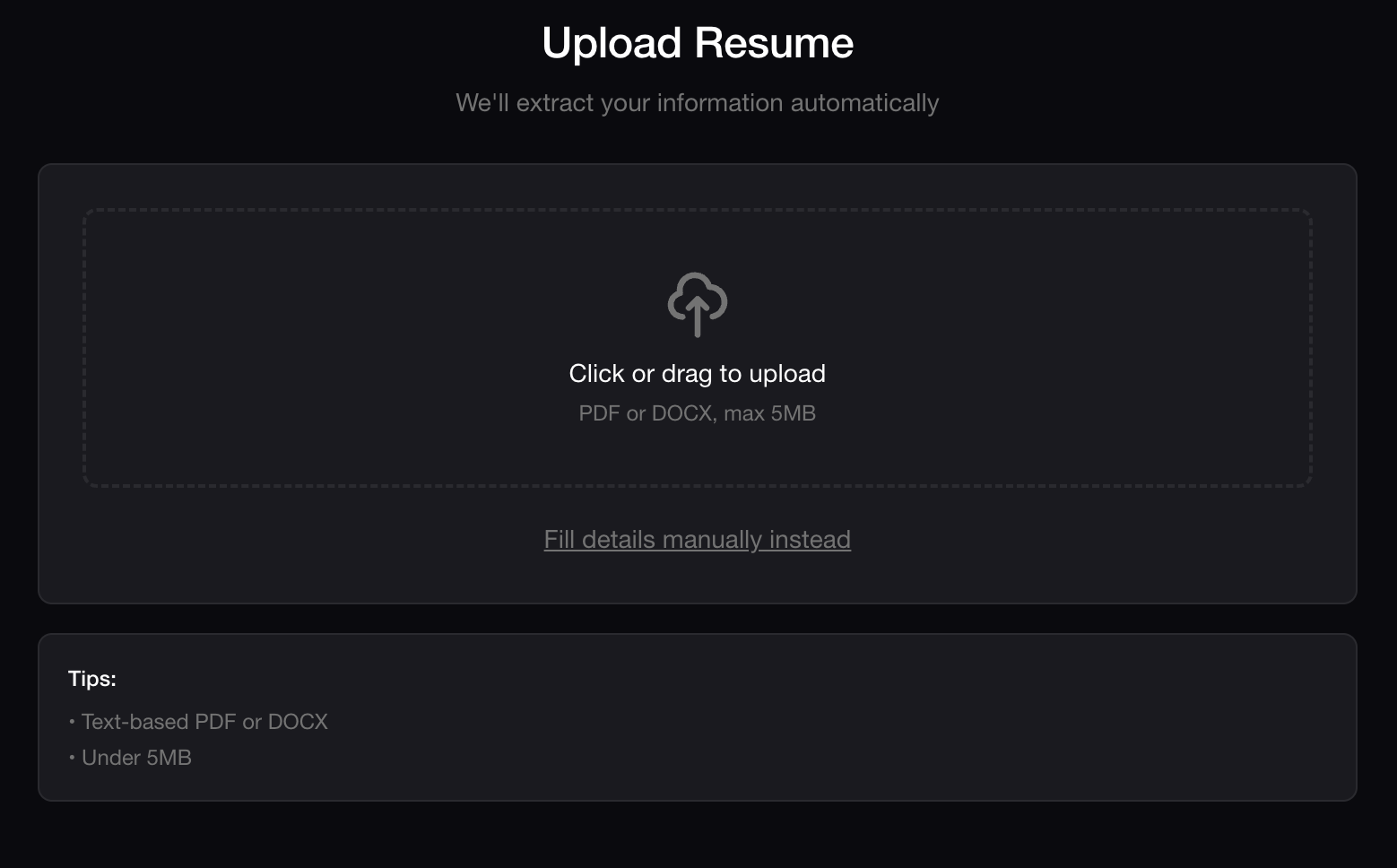 Resume Analysis Dashboard
